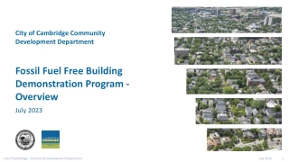 City of Cambridge Fossil Fuel Free Building Program Overview