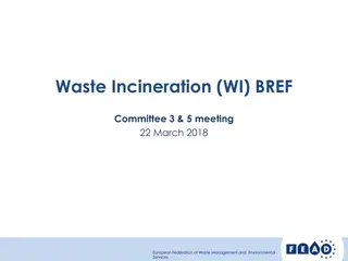 Waste Incineration WI BREF Committee Meeting Updates March-April 2018