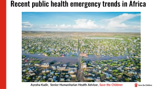 Recent public health emergency trends in Africa