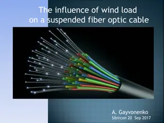 Influence of Wind Load on Suspended Fiber Optic Cable
