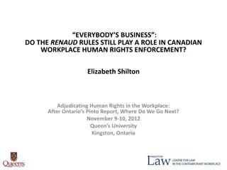 The Renaud Rules and Workplace Rights Enforcement in Canada