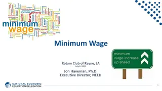 Minimum Wage Economics and Policies