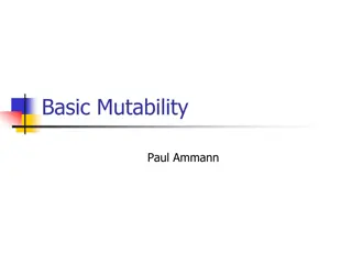 Data Abstraction and Mutability in Programming
