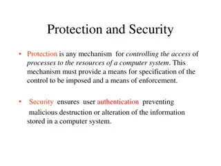Protection and Security Mechanisms in Computer Systems