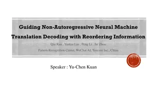 Enhancing Non-Autoregressive Neural Machine Translation with Reordering Information