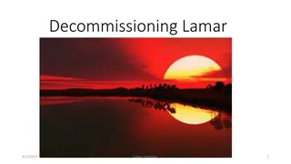 Transition Plan for Decommissioning Lamar Server