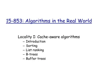 Real-World Algorithms: Cache-Aware Techniques and Machine Performance