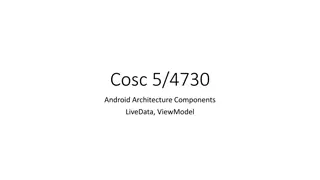 Android Architecture Components: LiveData and ViewModel