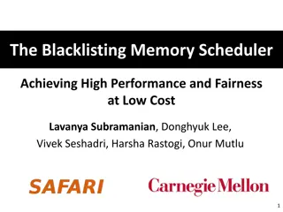 Blacklisting Memory Scheduler for Improved Performance and Fairness
