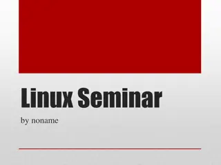 Introduction to Linux System and File Management