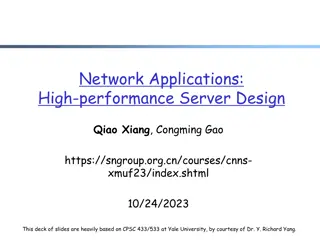 High-performance Server Design for Network Applications
