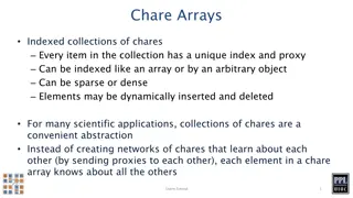 Chare Arrays: Indexed Collections for Scientific Applications