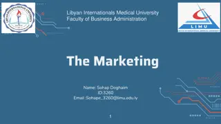 Basics of Marketing at Libyan International Medical University