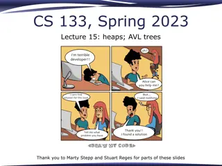 Heaps and AVL Trees in CS Lecture 15