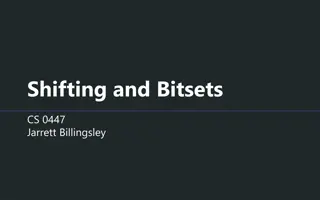 Practical Applications of Bit Shifting and Bitsets in Java