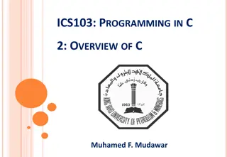 Introduction to C Language: History, Standards, Features, Uses