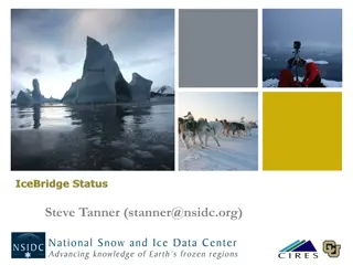 NSIDC Data Services and Product Updates
