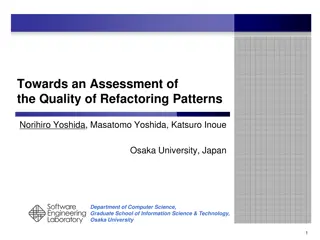 Assessment of Refactoring Patterns Quality: Research Insights
