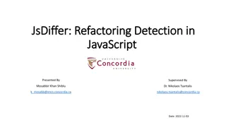 Modern JavaScript Refactoring Detection Tools Overview