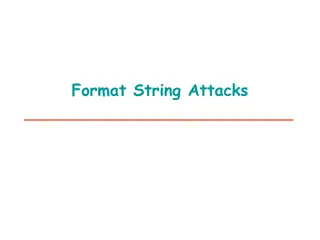 Format String Attacks and Functions