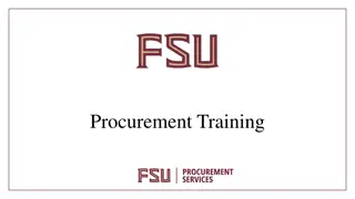 University Procurement and Services Overview