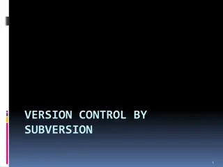 Version Control and Software Configuration Management