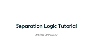 Separation Logic Tutorial by Armando Solar-Lezama