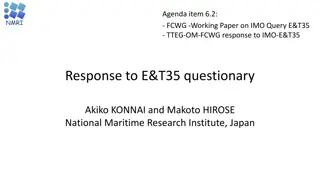 IMO/CCC/E&T35 Meeting Outcome and Proposed Amendments