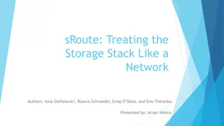 Dynamic Routing Architecture for Storage Stack Optimization