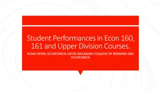 Analysis of Student Performance in Econ 160, 161, and Upper Division Courses