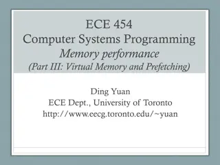 Virtual Memory and Memory Performance in Computer Systems
