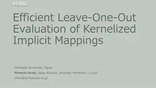 Efficient Leave-One-Out Evaluation of Kernelized Implicit Mappings