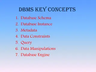 Key Concepts in DBMS - Schema, Instance, Metadata, and More