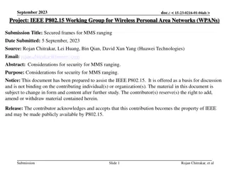 Enhancing MMS Ranging Security in IEEE P802.15 Working Group