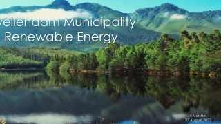Swellendam Municipality's Renewable Energy Initiatives and Strategic Vision