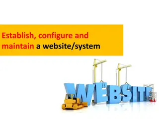 Website System Establishment, Configuration, and Maintenance