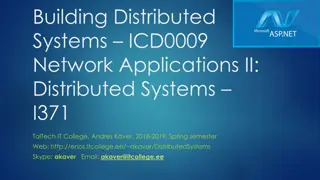 Building Modern Distributed Applications with Latest Tools and Frameworks
