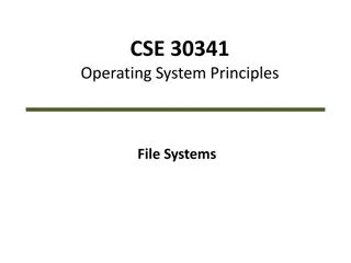 File Systems and Operations in Operating Systems