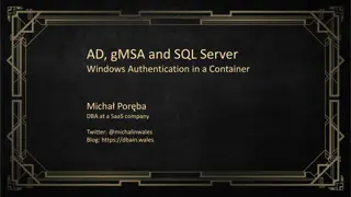 Troubleshooting Windows Authentication for SQL Server in Docker Containers