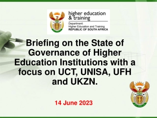 Overview of Governance in Higher Education Institutions