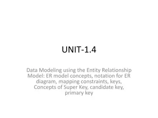 Data Modeling with Entity-Relationship Model: Key Concepts and Notation