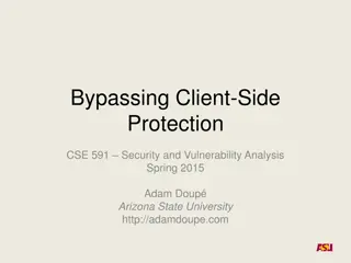 Client-Side Security Vulnerabilities and Analysis