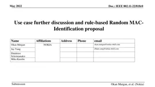 Rule-Based MAC Identification Proposal for IEEE 802.11-22 Standard