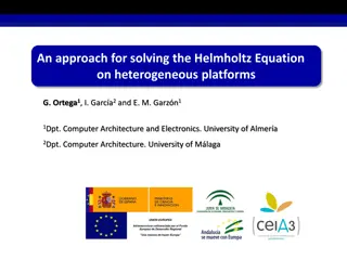 Solving the Helmholtz Equation on Heterogeneous Platforms