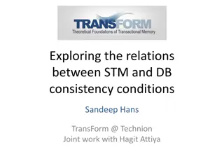 Relations Between STM and Database Consistency Conditions