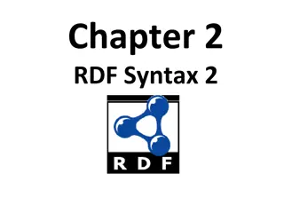 RDF: Syntax, Types, and Data Modeling