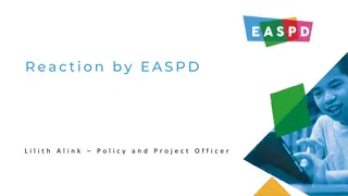 European Association of Service Providers for Persons with Disabilities - Initiatives and Objectives