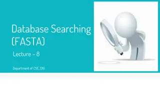Sensitivity and Selectivity in Database Searching