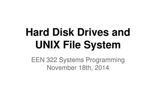 Hard Disk Drives and File Systems in UNIX