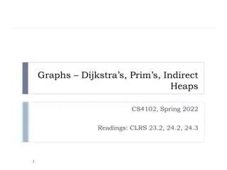 Efficient Graph Algorithms: Dijkstra's and Prim's with Indirect Heaps